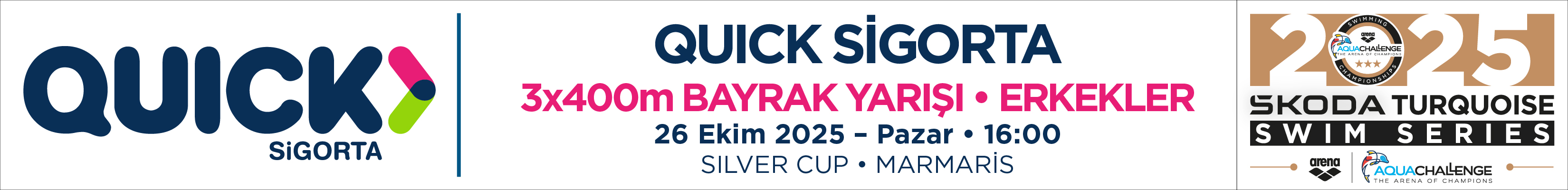 2025 Skoda Turquaz Swim Series Quick Sigorta Bayrak Yarışı - Erkek